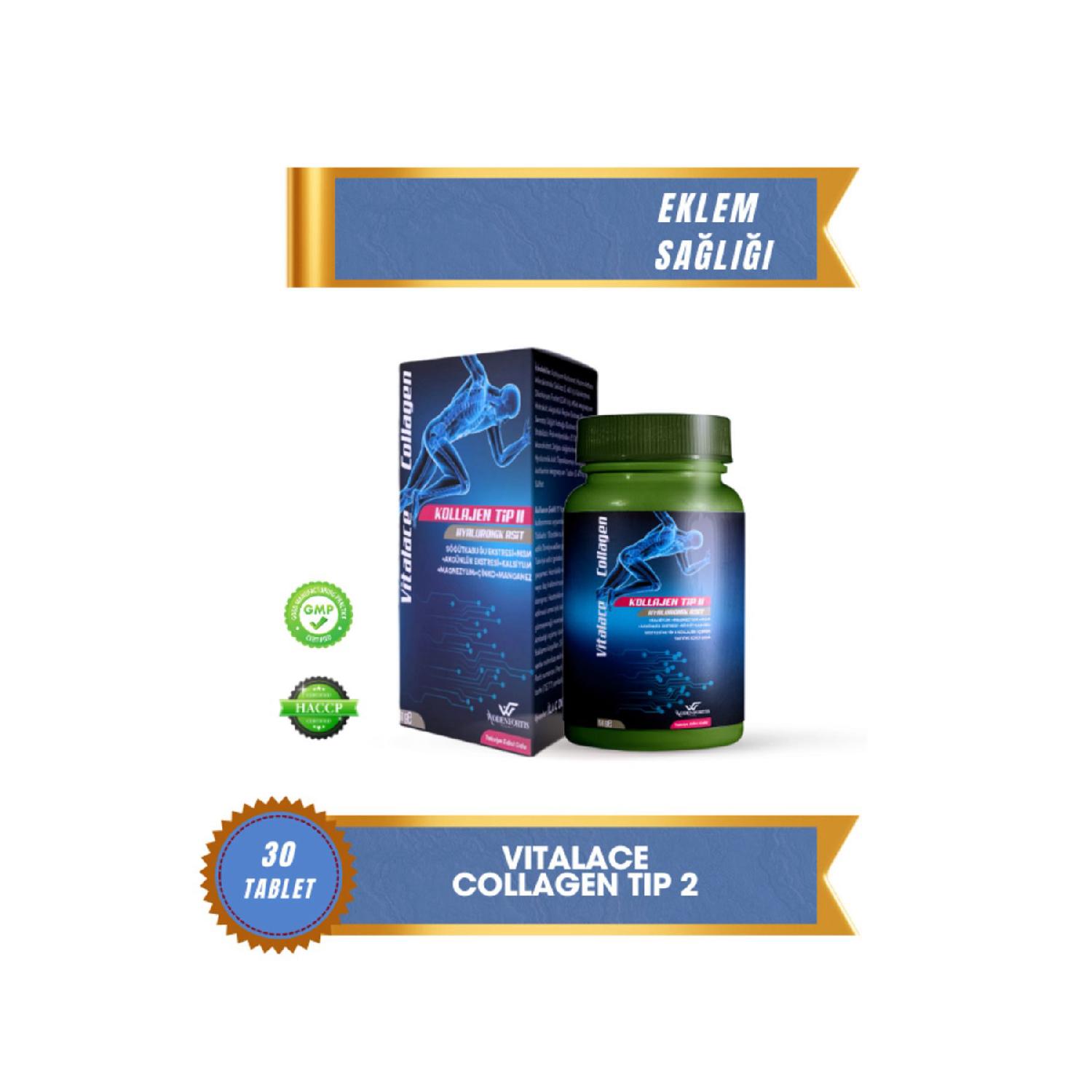 

Type 2 Collagen, Hyaluronic Acid, Internal Reinforcing Food (30 Tablets)