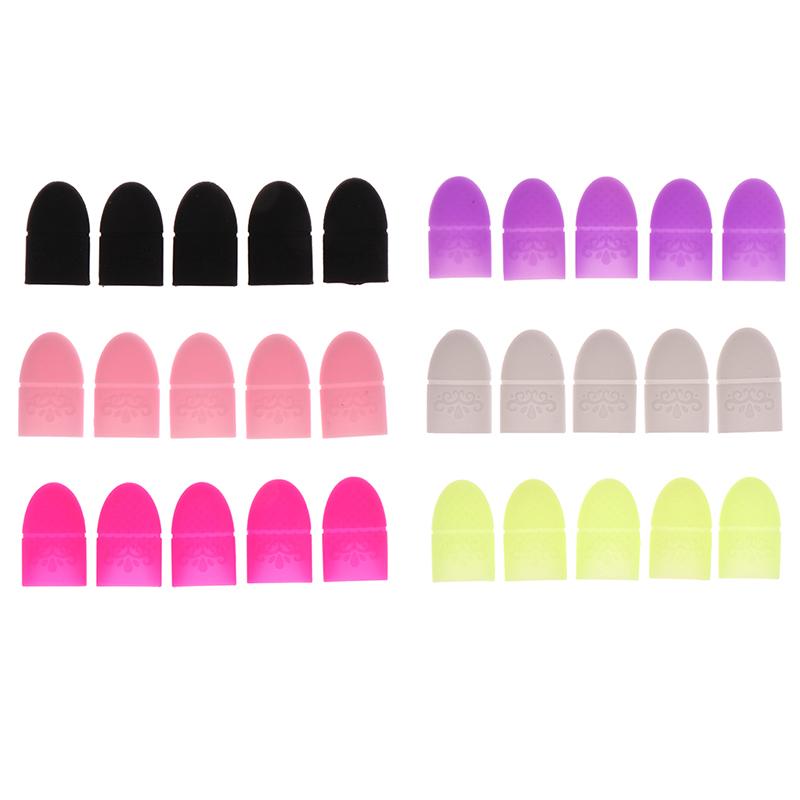 10Pcs/Set Silicone Nail Art Soak Off Cap Clip Uv Gel Polish Remover Wrap Tool