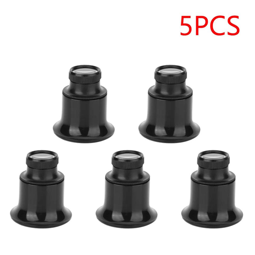 1-10PCS 20X Jeweler Watch Magnifier Tool Portable Monocular Magnifying Glass Loupe Lens for Eye Magnifier Len Watchmakers