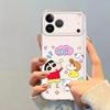 Cartoon Himawari Shin Case for iPhone 17 Pro Max 12 Mini 7 8 11 15 16 13 Pro XR XS Max Air 14 Plus Soft Phone Cover