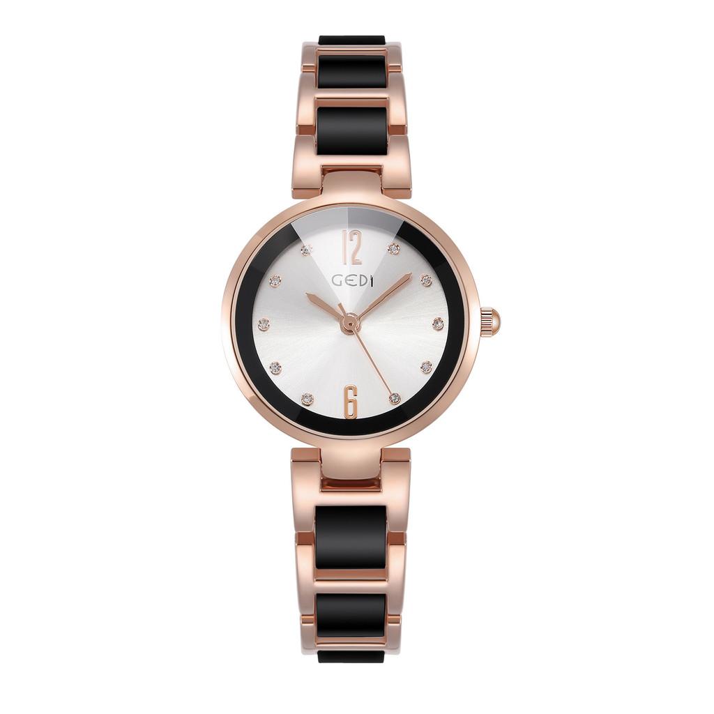 Gadi Ceramic Womens Quartz Watch With Water Resistance For Elegant Ladies