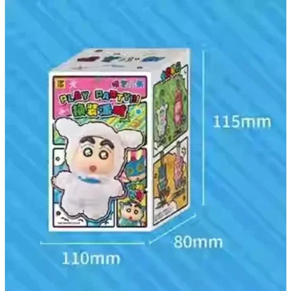 TOPTOY Crayon Shin-Chan Sürpriz Kutu Kostüm Partisi Serisi Vinil Bebek Anime Aksiyon Figürü Gizemli Kutu Koleksiyon Model Oyuncak Hediye