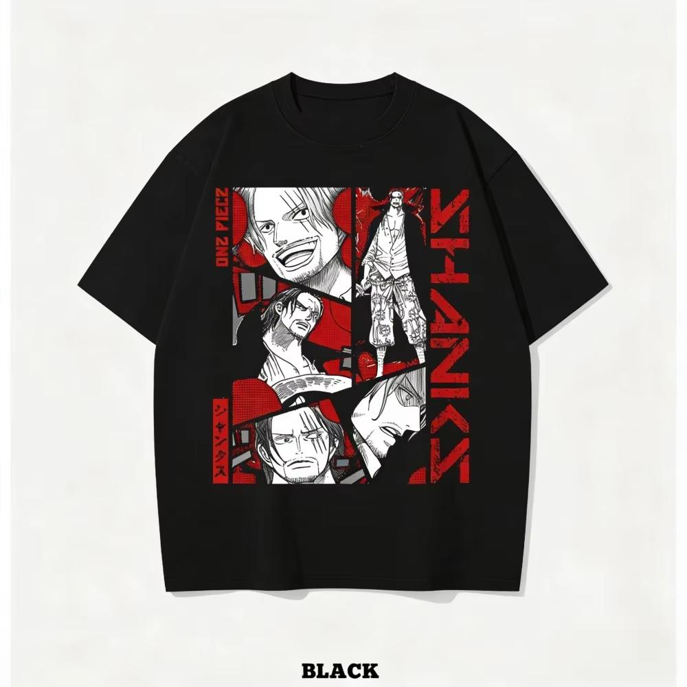 

2026 new RedHaired Monkey King Champas Mens Womens Tshirt Summer New Design Dynamic Anime Print 4XL
