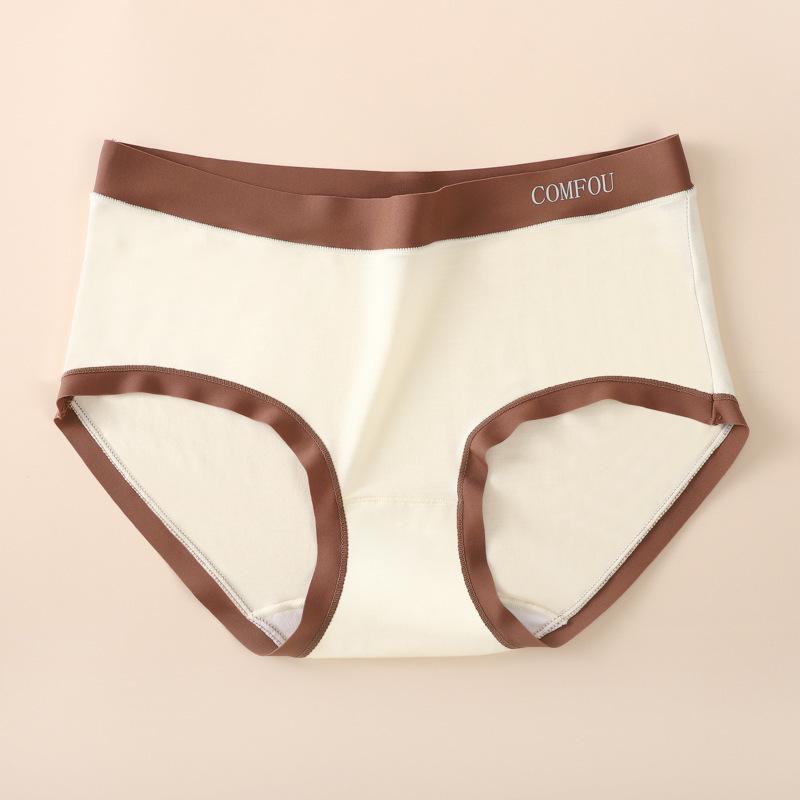 Modal Seamless Women's Mid-Waist Plus Size Panties with 5A Antibacterial Crotch