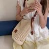 Newest Minimalist Summer Beach Woven Handles Tote Bag For Women Large Capacity Handmade Travel  Shoulder Crossbody Bag CLE