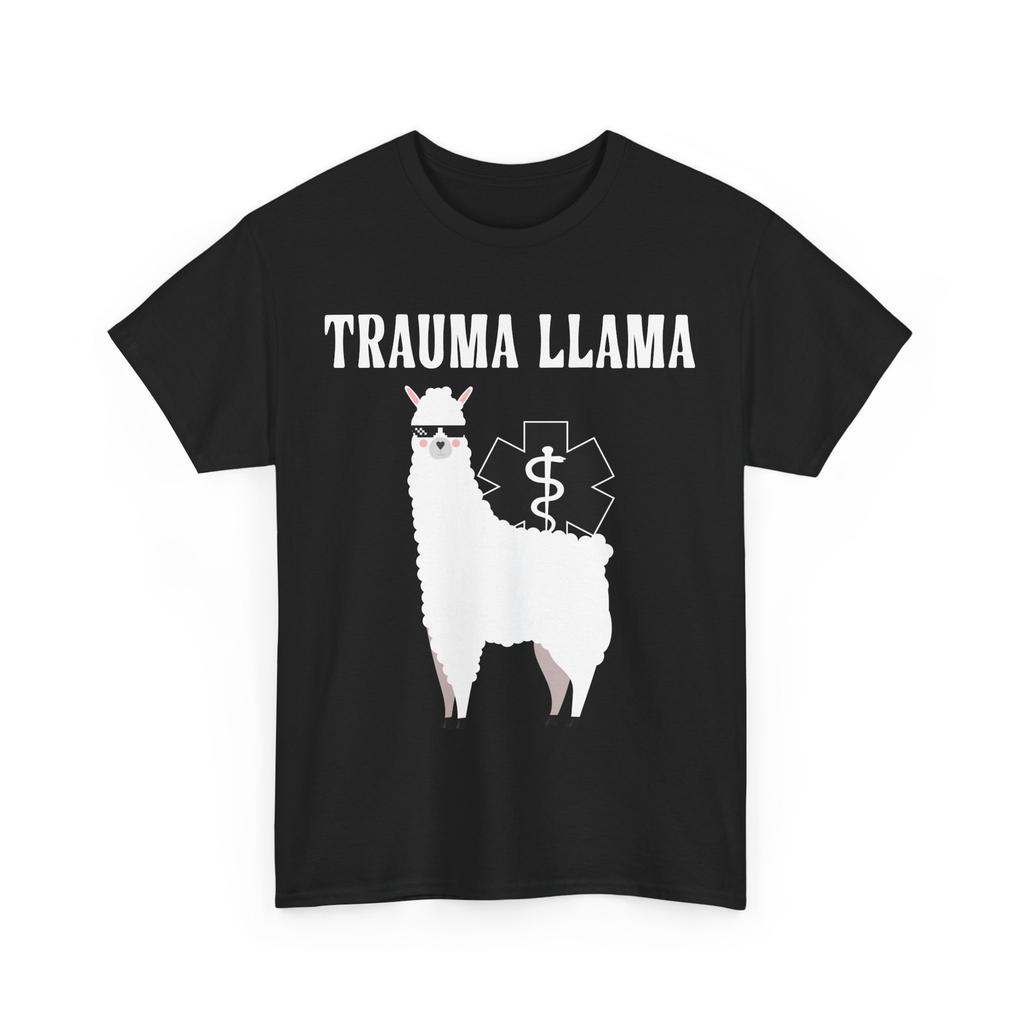 Maglietta Trauma Llama, Amanti dei Lama Animali Custode Zoo Donne Uomini Maglietta Divertente