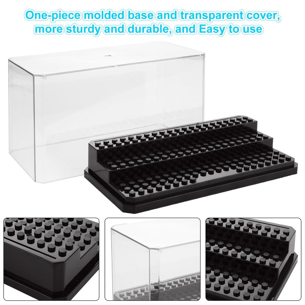 Acrylic Minifigures Display Case Stackable and Dustproof Building Block Display Box for Lego Action Figure Toys Storage
