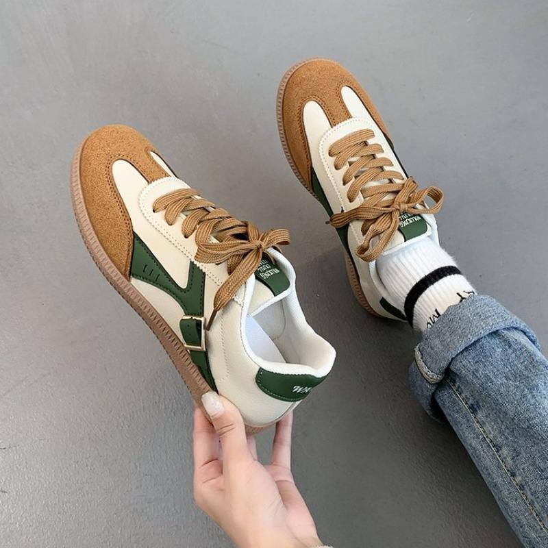 Fashion 2025 New Ladies Green Sneakers Soft-soled Comfortable Shoes Women Leisure Joker Fashion Shoes Tenis Feminino Zapatillas Mujer