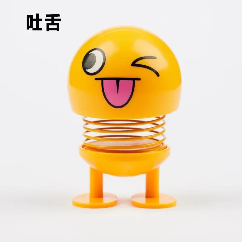 Cute Shaking Head Doll for Car - Fun Interior Ornament, Creative Sticker & Small Toy Accessory for Vehicle Dashboard Decoration