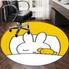 1pc Miffy4 Design Printed Area Round Carpet for Bedroom Living Room Home Decor Rugs Mat Non Slip Mat Rug for Bedside