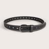 Casual Womens Hollow Edge Belt With Punched Design For Work And Outings