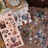 Transparent Waterproof Retro PET Stickers for DIY Journals and Children's Stationery