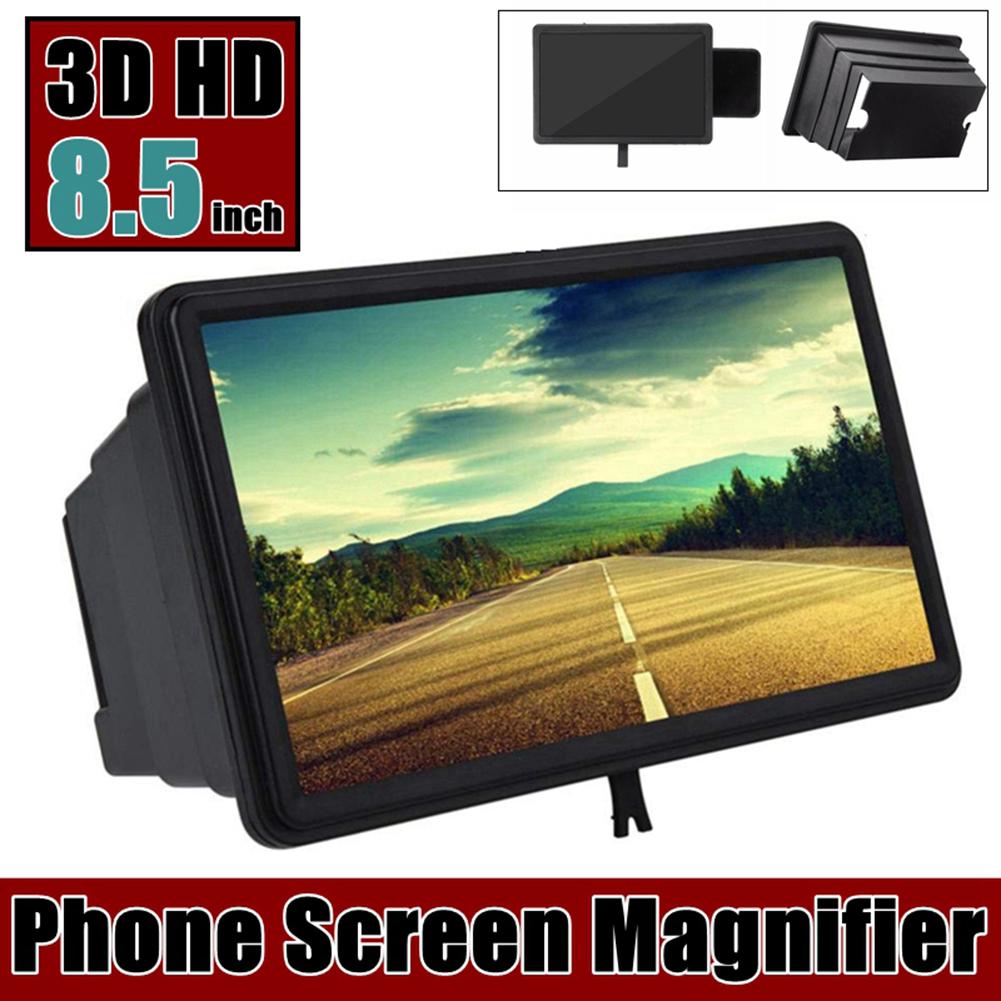 Loupe D'écran Pour Téléphone Portable - Support Pliable - Grossissement 3x-4x - Noir/Blanc/Rouge