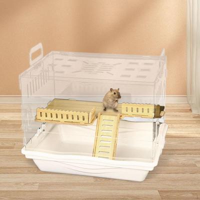 Acrylic Hamster House, Clear, Easy Clean, Small Animal Cage for Pet Mice Gerbils