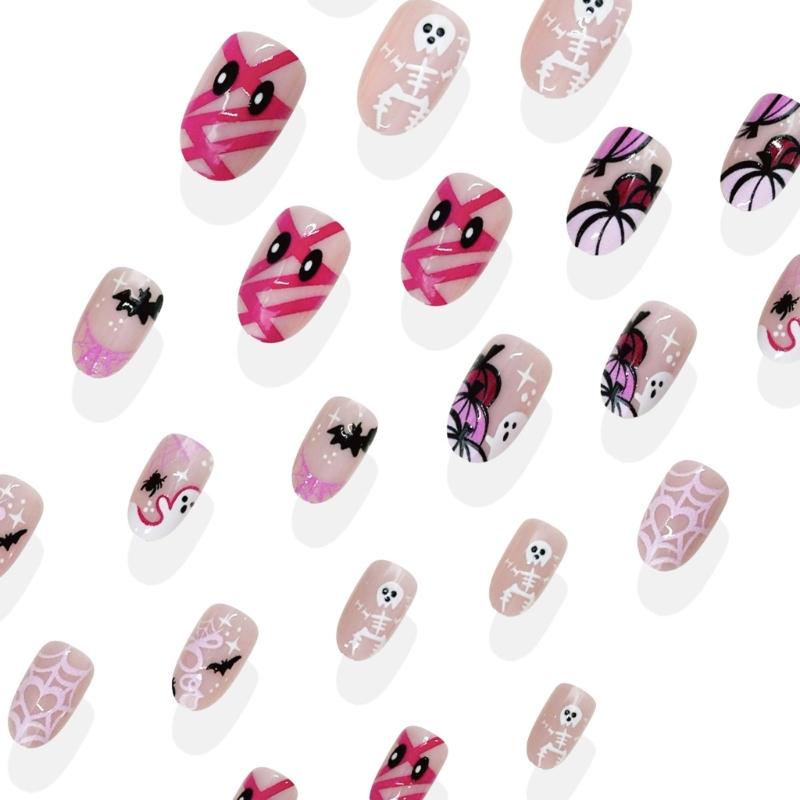 Halloween Vegetable Manifestation Webspinner Bat Plan Short Ellipsoidal Persist Hoofs Fall Themed ABS Substance False Hoofs For Women