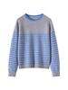 2026 Korean Style Soft Fluffy Women's Striped Sweater