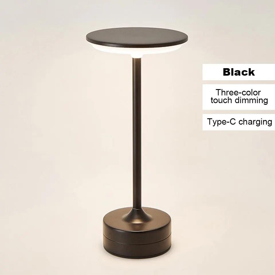 Wireless LED Table Lamp Touch Sensor Desktop Night Light USB Rechargeabl Portable Bedroom Night Light Reading Lamps Decor Light