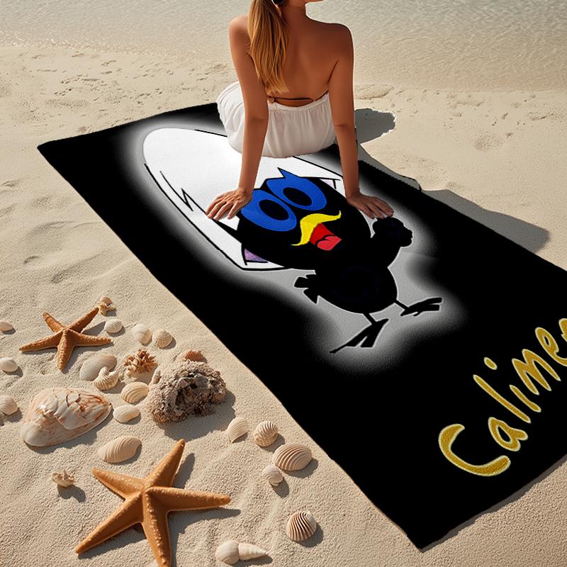 Cali-mero Cozy Night Beach Towel, Super Soft Microfiber, Gift for Her/Him, Birthday, for Pool, Beach, Travel, Home Decor Fan gifts
