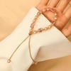 Ladies Imitation Pearl Crystal Bracelet