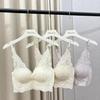 Elegant French Fairy V-Neck Lace Bra: Lightweight, Breathable, and Sexy with Beautiful Back Wrap & Chest Gather