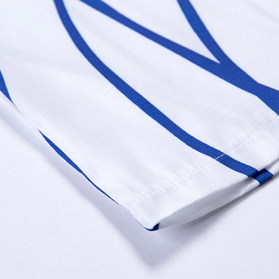 Strandskjorte Løs Enkeltspent Hawaii Bananprint Korte Ermer Sommerstopper Hverdagsklær