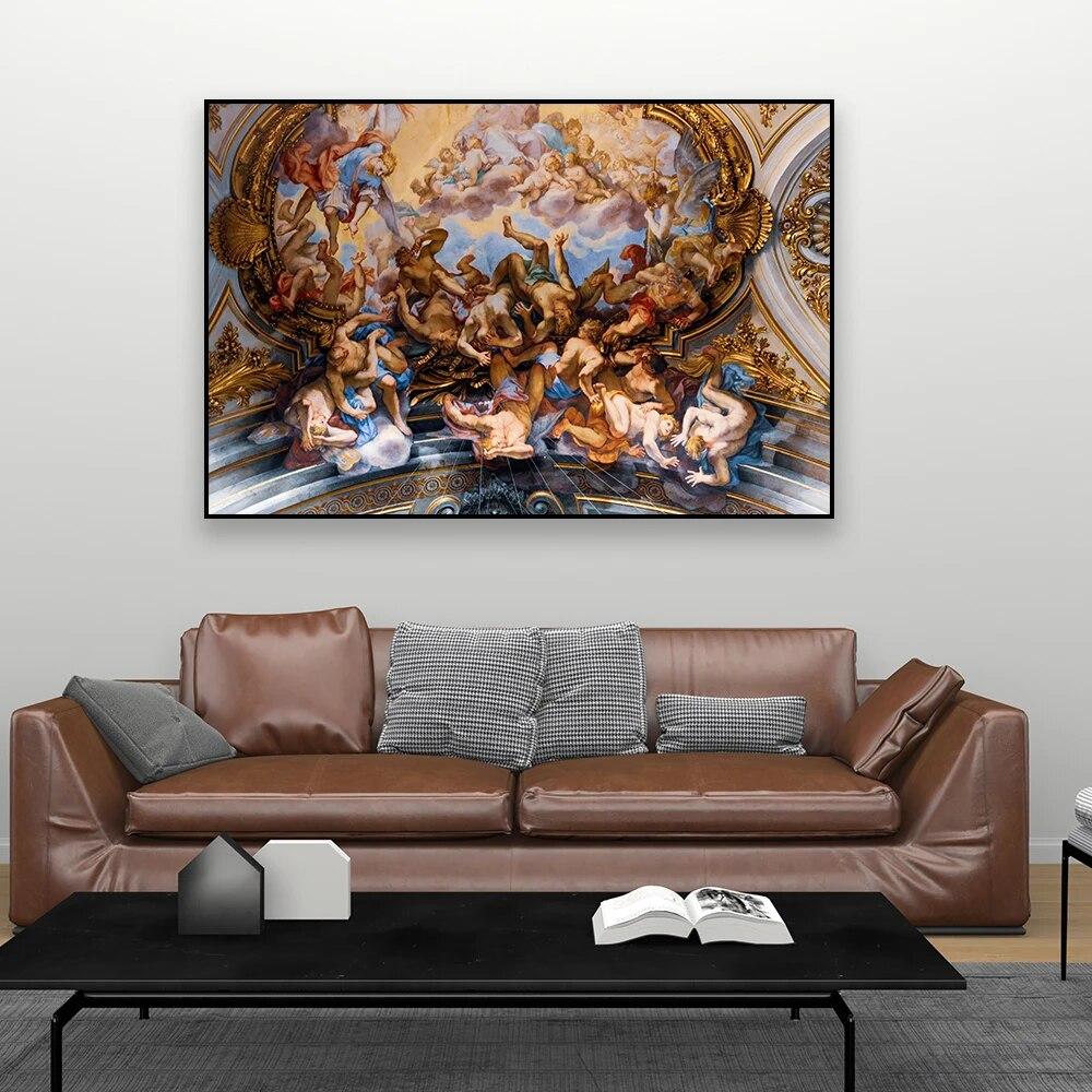 

Ретро картина маслом Печать на холсте Церковь Двенадцати Святых Апостолов Художественный постер Винтаж Портрет Холст Картина Настенный Декор