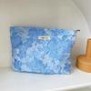 Fashion Print Cosmetic Bag Floral Print Large Capacity Makeup Bag Toiletry Pouch Travel Essentials Organizer Makeup Bag