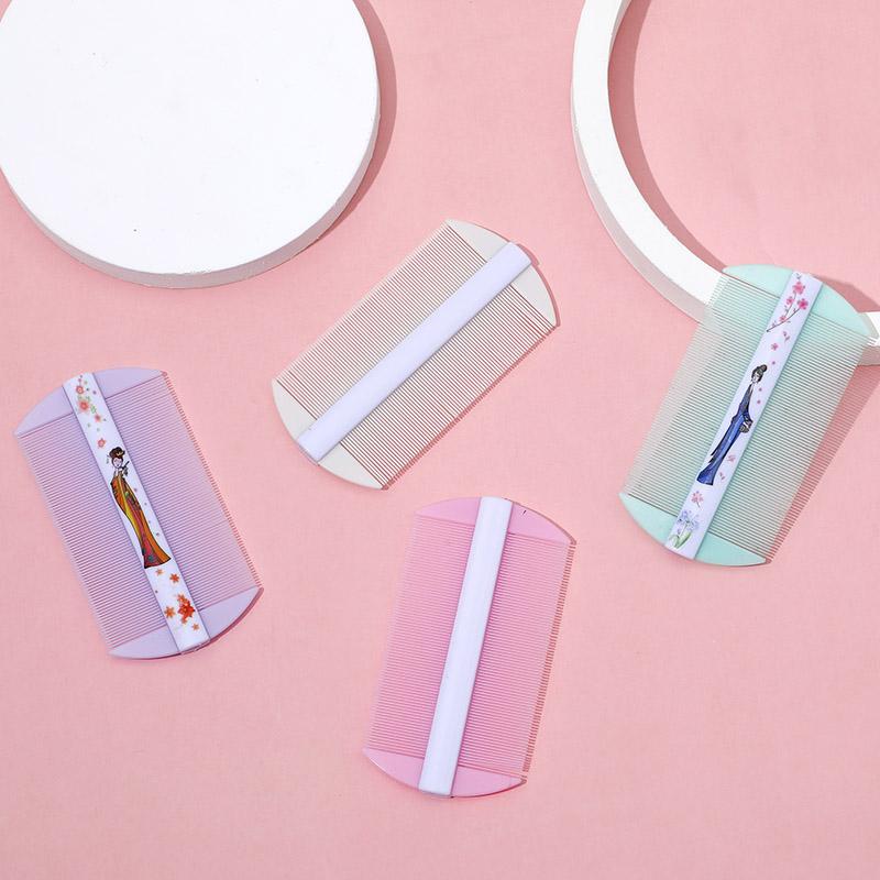 Bamboo Lice Comb Double-Sided Super Dense Teeth Remove Dandruff Scalp Cleansing Scalp Massage Comb Flea Removal Hair Tools