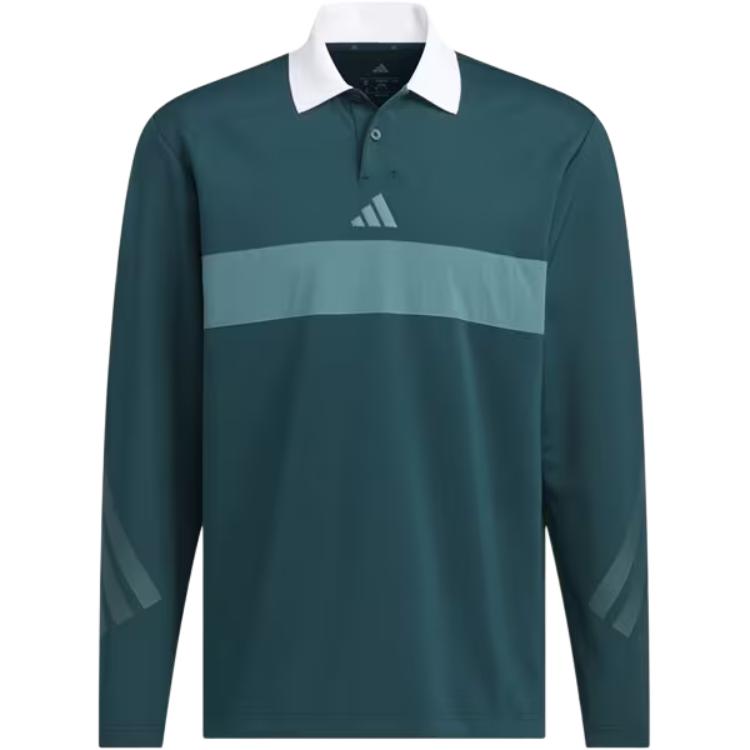 Adidas Logo Long Sleeve Polo Shirt Men tops JM9580
