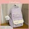 School Girls Letter Backpack Large Capacity Casual Travel Bag For Daily Use