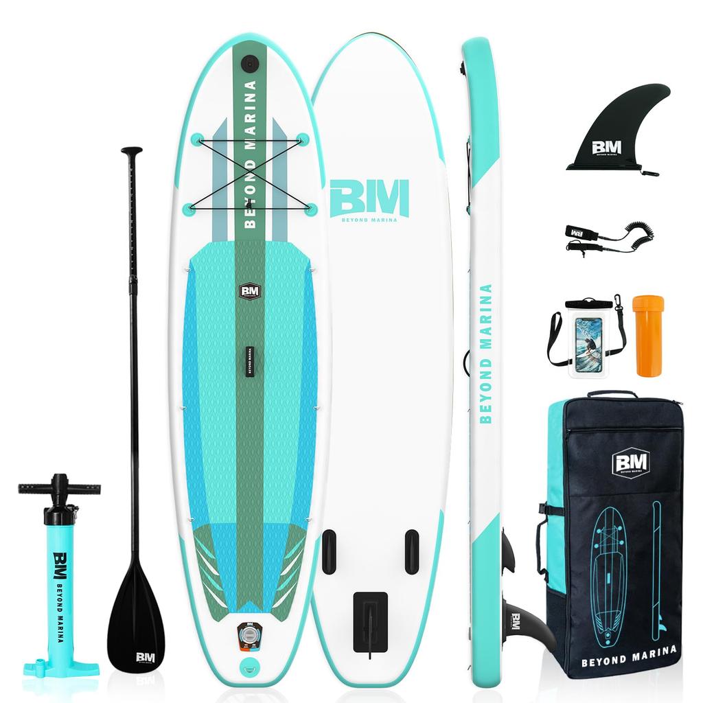 Beyond Marina Planche SUP Stand Up Paddle Board SUP Gonflable Set SUP Ultra Léger Stable Débutant Longueur 320cm Largeur 81cm Inclus All-Round