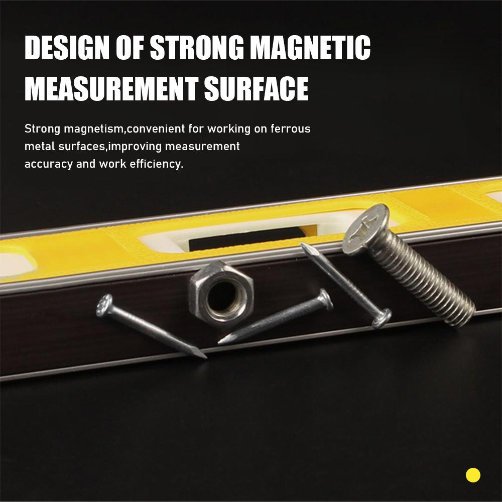 Portable ABS Shell Level Ruler High Precision Strong Magnetic 3 Bubble Level Meter Household Hardware Tools Laser Level Ruler