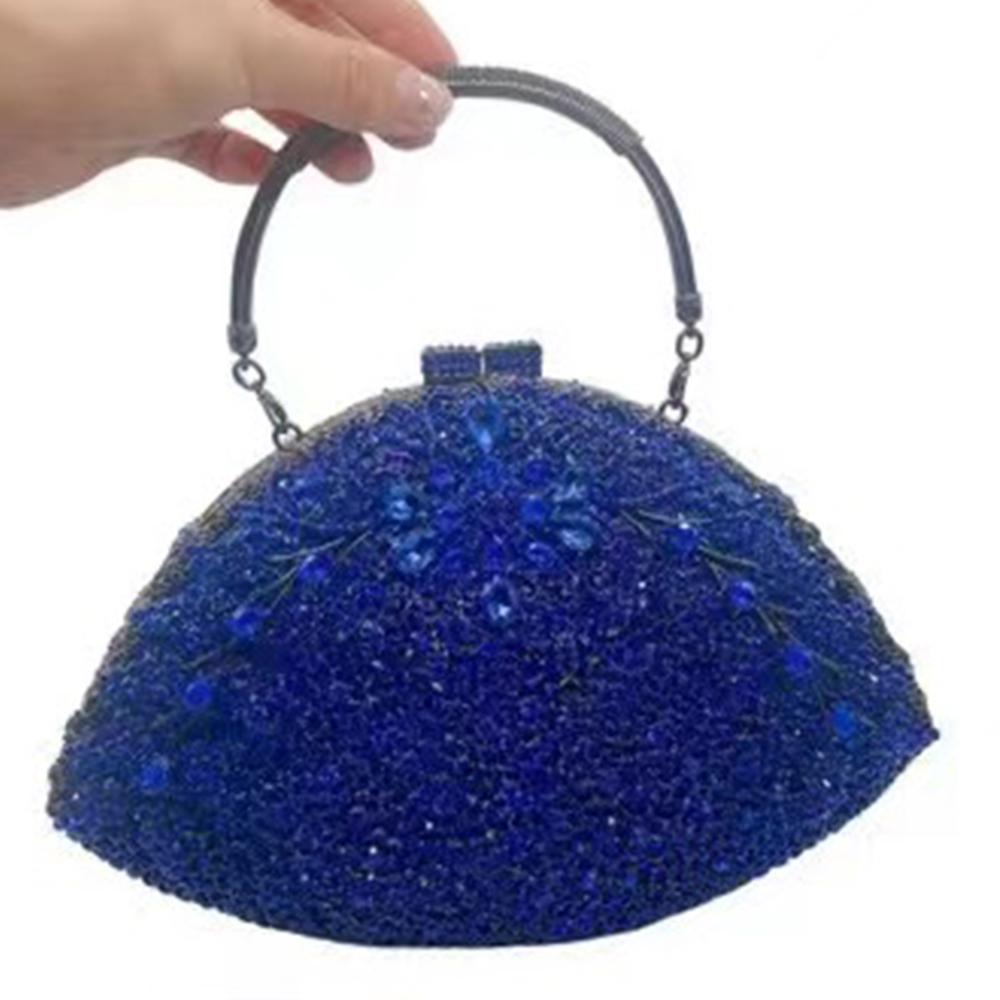 Bolso de Noche Grande para Mujer con Pedrería Bolsos de Mano con Piedras de Novia Bolso de Mano Superior de Boda con Diamantes Bolso de Mano para Fiesta de Boda con Cristales