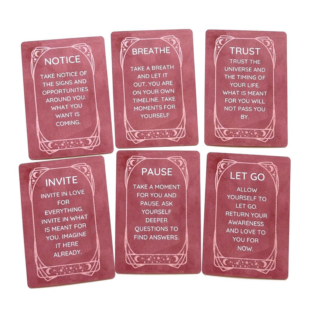 10.4*7.3cm Daily Recommendation Oracle Cards - 45 Card Celestial Affirmation Deck for Spiritual Guidance & Mindfulness