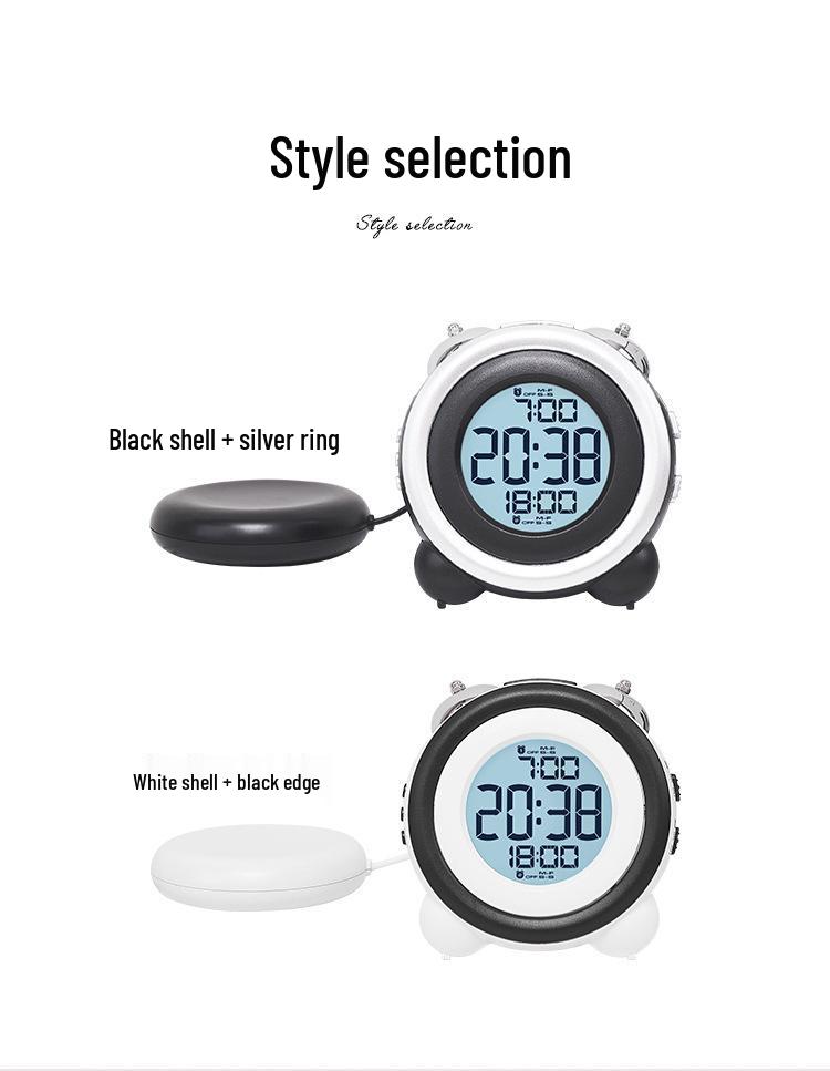 Multifunctional Loud Ringtone Alarm Clock with Vibration for Bedside - Model GH1101.