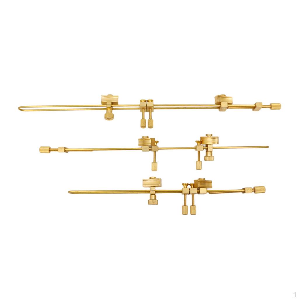 3 Brass Pieces Body Violin for Practical Tools Use Superior And Rear Repair