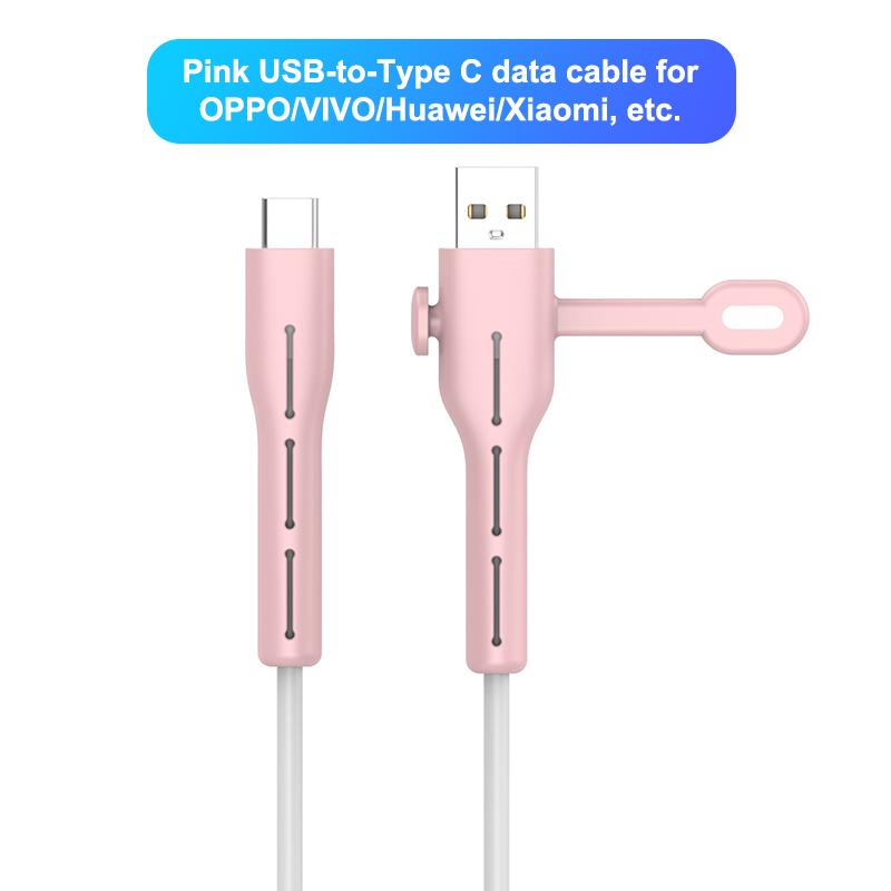 Charger Cable Protector USB To Type-C For OPPO/VIVO/Xiaomi Type-C To L Silicone Charger Cord Protector For 18/20W Charger Case