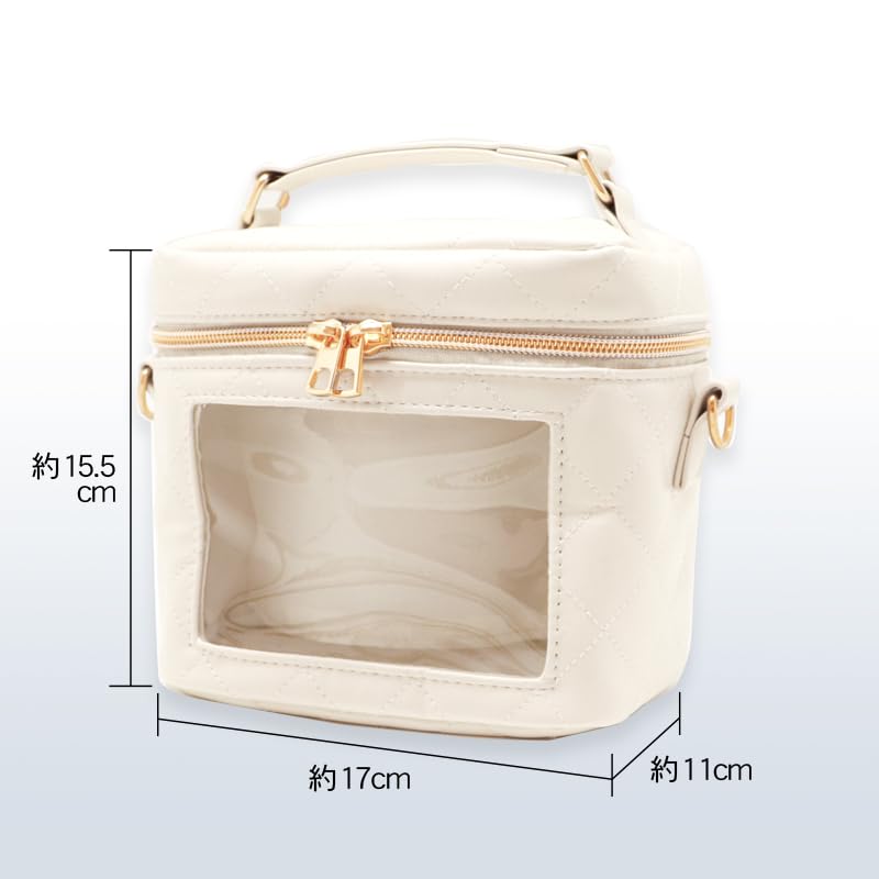 CONC CO469 Nui. Plush Vanity Bag, Cream