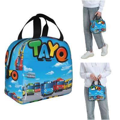 Tayo The Little Bus Insulated Lunch Bag for Women Children Portable Food Boxes Thermal Lunch Box Tote