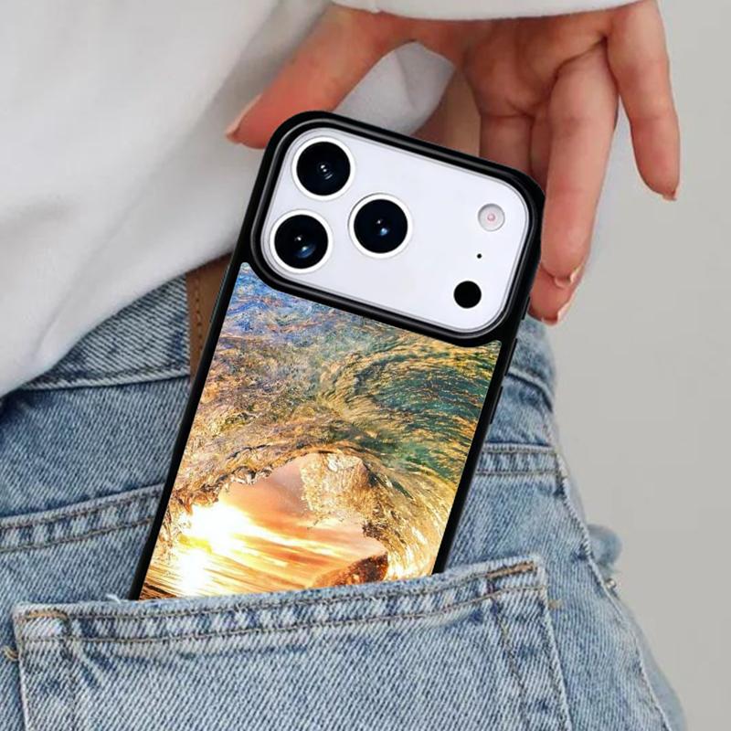 Surfing Wave Phone Case for iPhone 17ProMax 12 13 14 15 16e 17 Pro Max Plus Air Cover