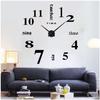 DIY Wall Clock, Handmade Wall Clock Sticker, Allows You To Freely Install a Clock On the Wall. Features 3D Modern Roman Numerals and English Letters.