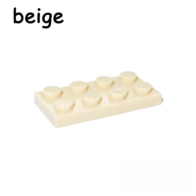 50/100PCS 2x4 Dot 2*4 Plate 3020 MOC Assemble Particles DO IT YOURSELF Construction Bricks Figures Blocks Learning Creativity Toy ideal for Kid