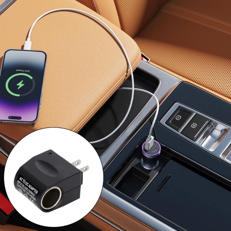 Car Cigarettes Lighter AC220V To DC12V 500mAh Power Converter Charging Transform Adapter Socket Car Electronic Devices