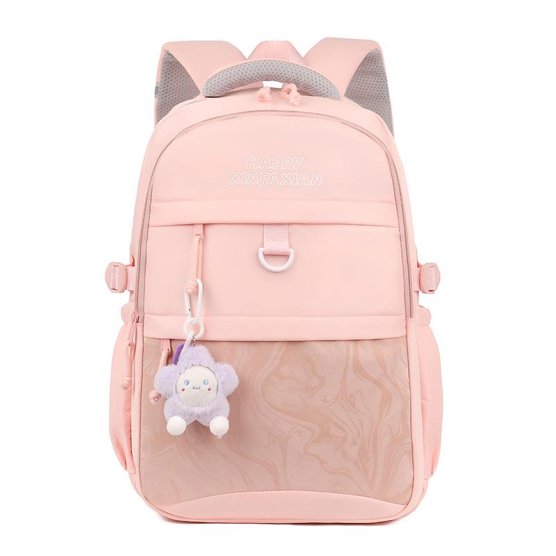 Backpack Backpack Large Capacity Student School Bag Leisure Travel Bag Men's School Bag Female Student Lightweight