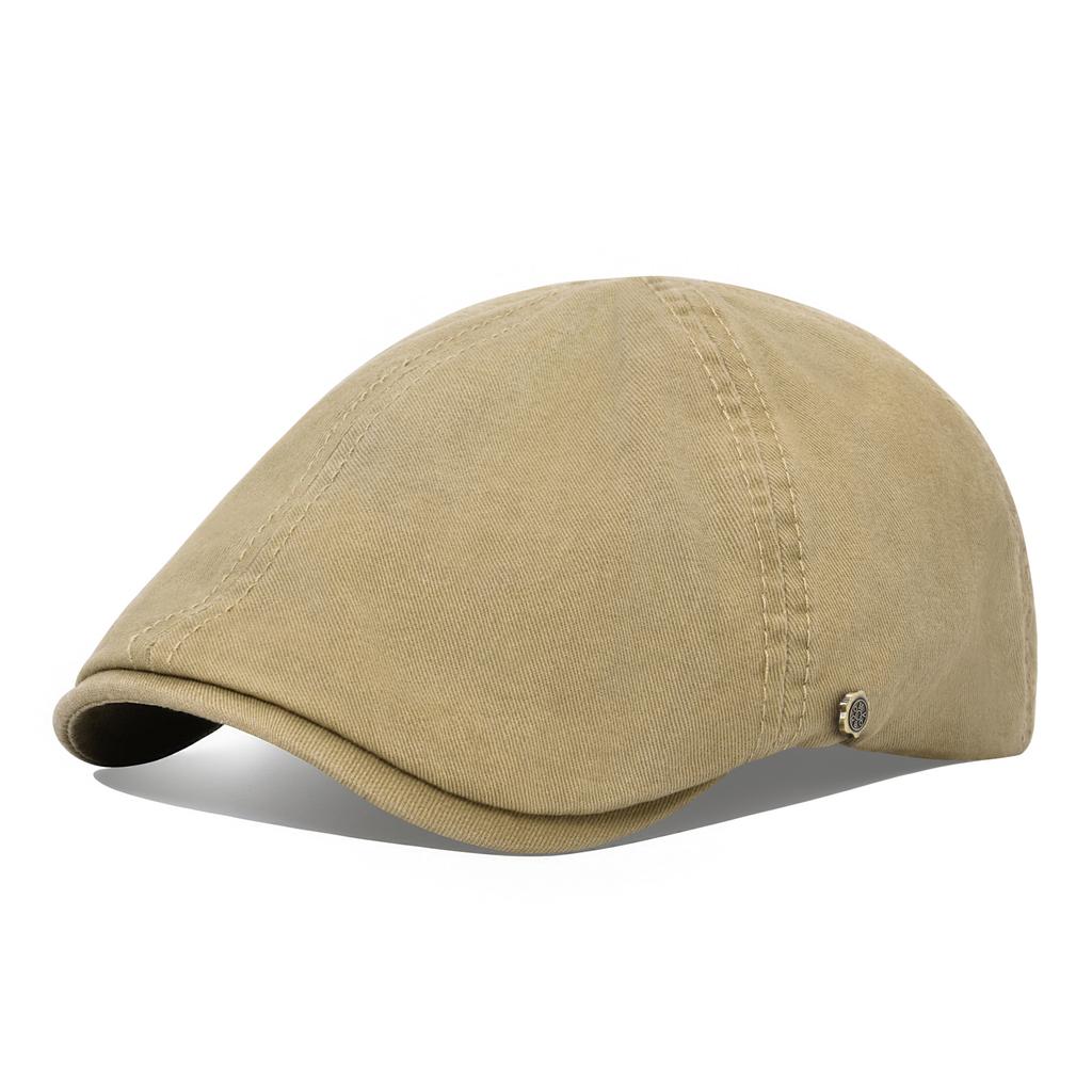 VOBOOM 100% Man's Beret Cotton Gatsby Hat Ivy Cap Irish Hunting Newsboy Cap Flat Cap Cabbie Hats Driving Golf Caps