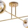 Asturia Gold Ceiling Lamp 4-Flat Golden Lamp E27