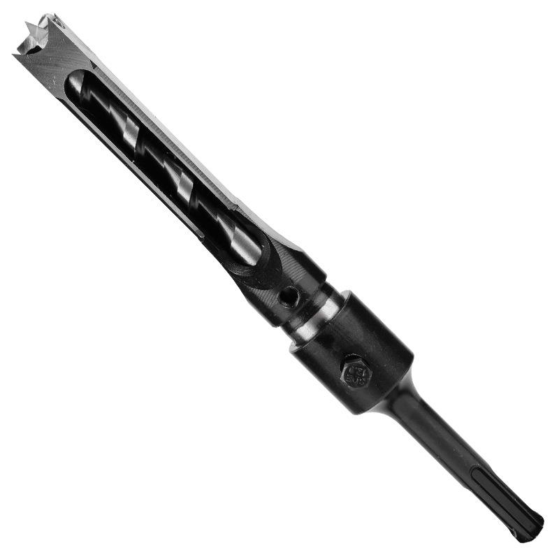 Electric Hammer Square Shank Drill Bit for Woodworking - Two Holes & Grooves
