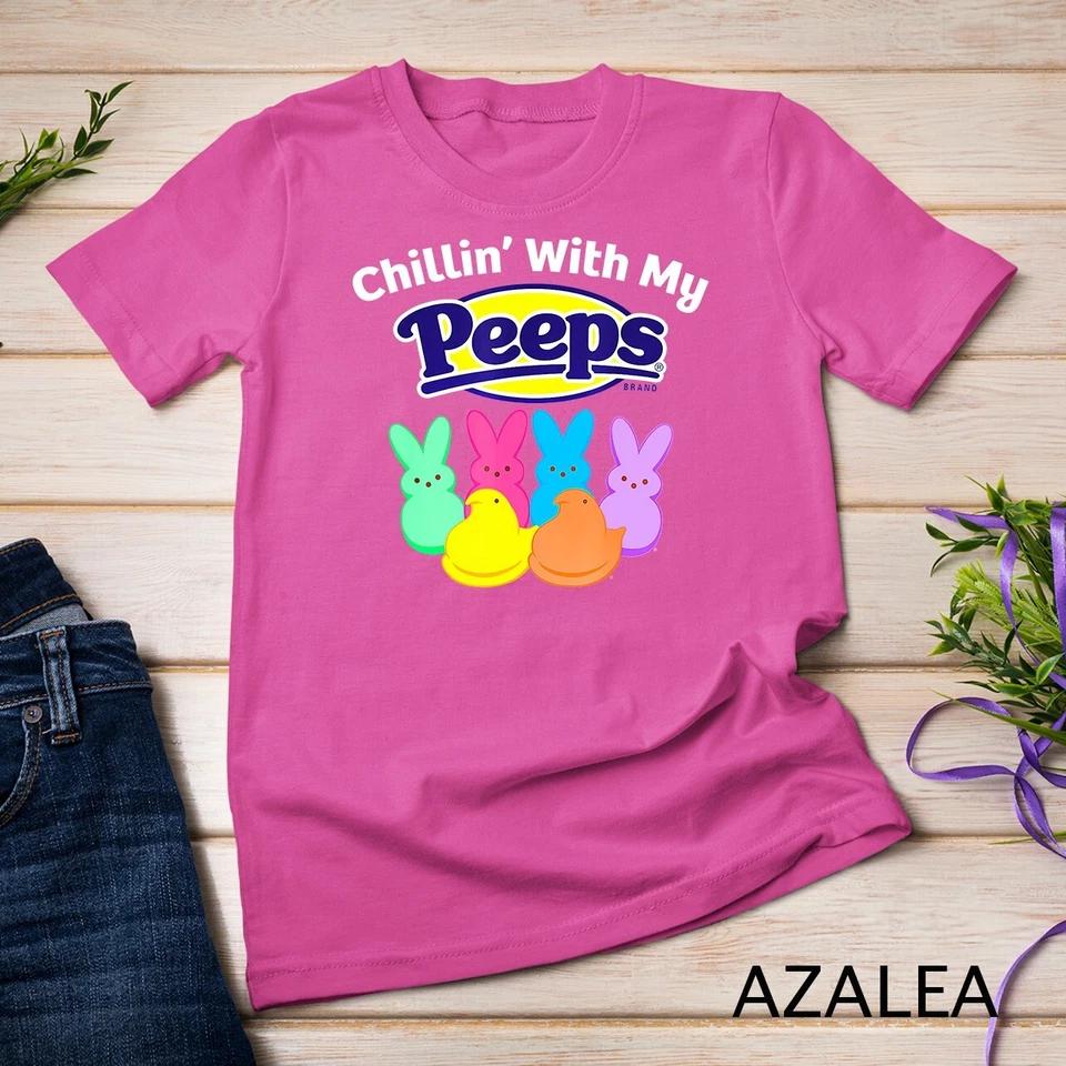 Peeps Easter Chillin With My Peeps T-Shirt Unisex T-shirt 2 S