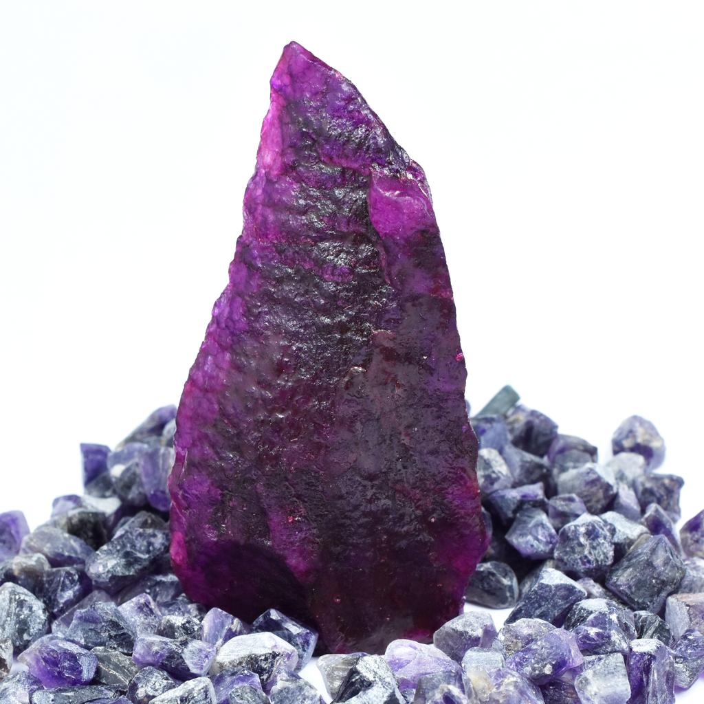 240.56 Carat Natural Uncut Purple Sapphire Raw Rough CERTIFIED Loose Gemstone-W