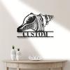 Metal Wall Art Home Decor Beach Lover Gift   Wall Sculpture Metal Sign Custom Shell Decoration